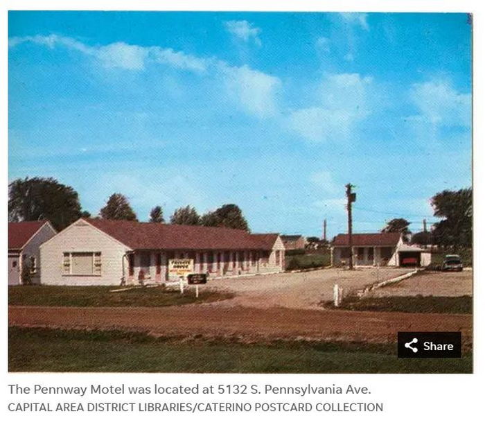 Pennway Motel - From Capital Area District Library (newer photo)